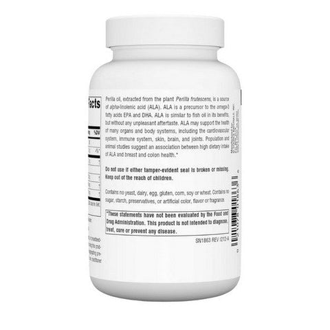 Source Naturals, Perilla Oil, 1000 Mg, 60 Softgels Source Naturals