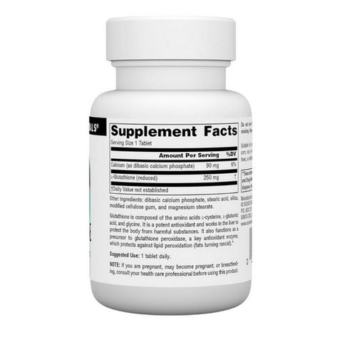 Source Naturals, Reduced Glutathione, 250 mg, 30 Tabs