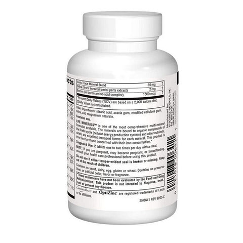 Source Naturals, Life Minerals No Iron, 60 Tabs