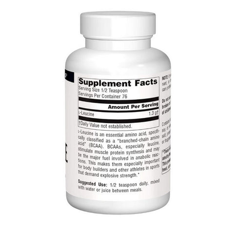 Source Naturals, L-Leucine, Powder 100 gm 3.53 Oz