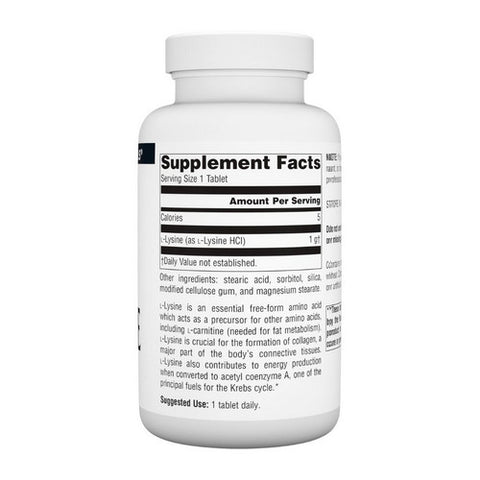 Source Naturals, L-Lysine, 1000 mg, 100 Tabs