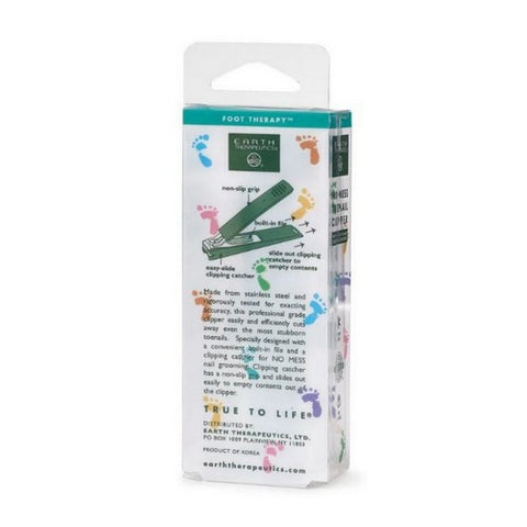 Earth Therapeutics, Toenail Clippers With Catcher, 1 Pc