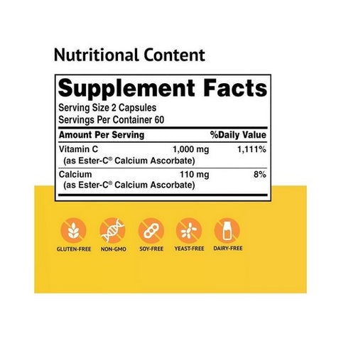 American Health, Ester-Vitamin C, 500 Mg, 120 Caps