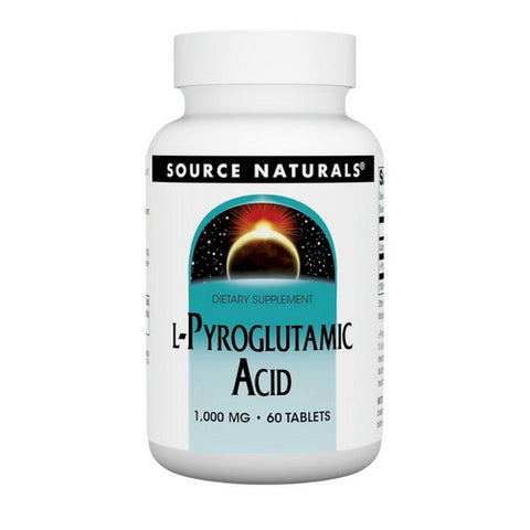 Source Naturals, L-Pyroglutamic Acid, 1000 MG, 60 Tabs