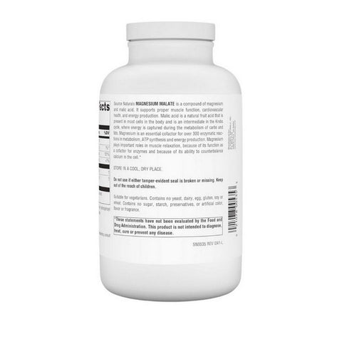 Source Naturals, Magnesium Malate, 360 Tabs