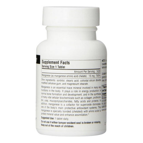 Source Naturals, Manganese Chelate, 10 mg, 100 Tabs