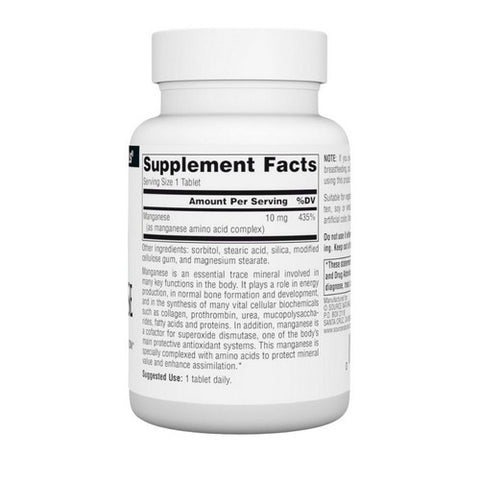 Source Naturals, Manganese Chelate, 10 mg, 250 Tabs
