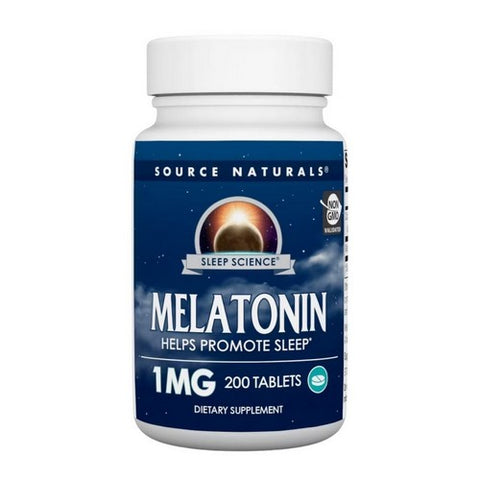 Source Naturals, Sleep Science Melatonin, 1 mg, 200 Tabs
