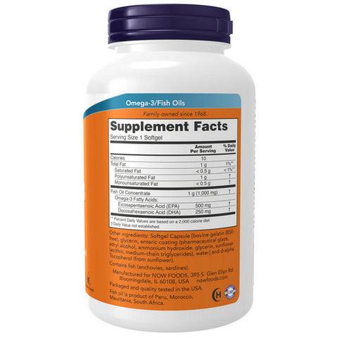 Now Foods, Ultra Omega -3, 180 Sgels