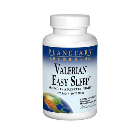 Planetary Herbals, Valerian Easy Sleep, 60 Tabs