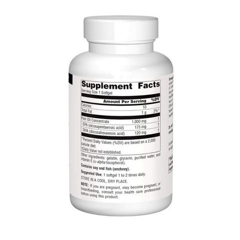 Source Naturals, Omega Epa Fish Oil, 1000 MG, 200 Softgel