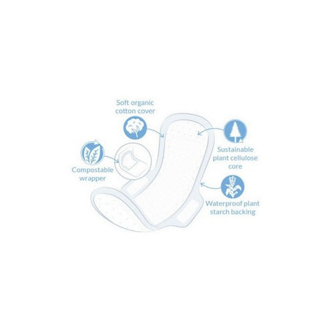 Natracare, Super Ultra W/wings Pads, 12 Ct