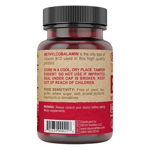 Deva Vegan Vitamins, Vegan Vitamin B-12, 90 Tabs
