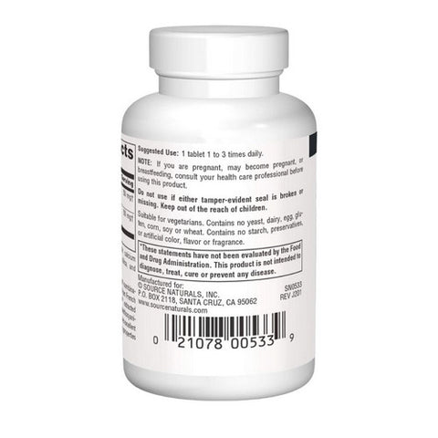 Source Naturals, Pycnogenol and Grape Seed Extract, 100 60 Tabs