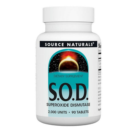 Source Naturals, Sod 2000 Units, 90 Tabs