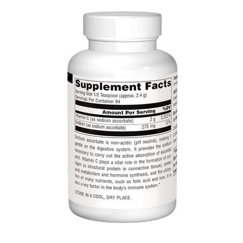 Source Naturals, Vitamin C Sodium Ascorbate, 8 oz