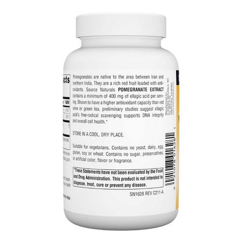 Source Naturals, Pomegranate Extract, 500mg, 120 tabs