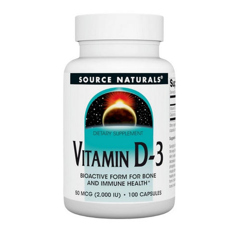 Source Naturals, Vitamin D 2000 IU, 100 caps
