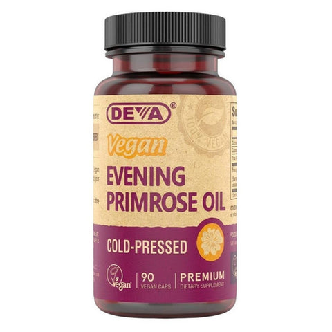 Deva Vegan Vitamins, Vegan Evening Primrose Oil, 90 Vcaps