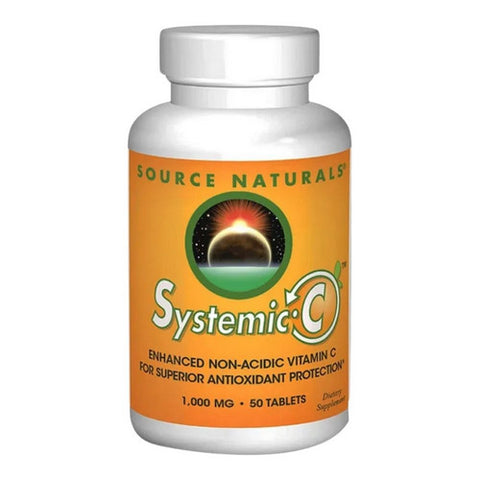 Source Naturals, Systemic C tablets, 1000mg, 50 Tabs