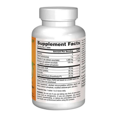 Source Naturals, Systemic C tablets, 1000mg, 50 Tabs