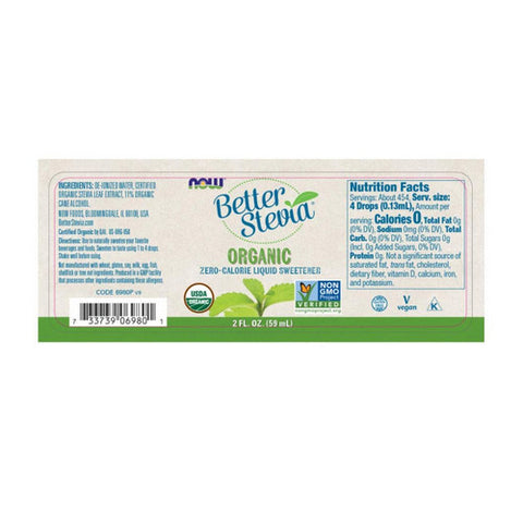 Now Foods, Organic Liquid Stevia, 2 OZ