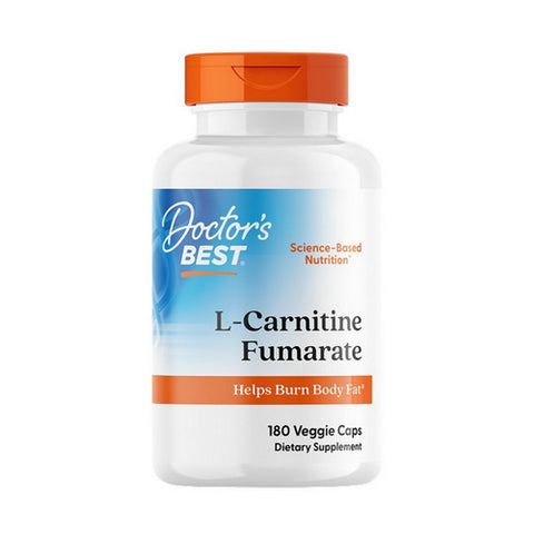 Doctors Best, L-Carnitine Fumarate, 855 mg, 180 Veggie Caps