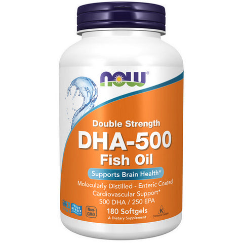 Now Foods, DHA-500 Double Strength, 180 Softgels