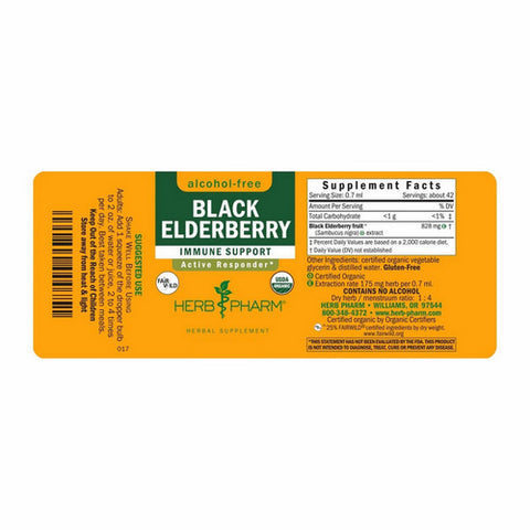 Herb Pharm, Black Elderberry Extract, 4 OZ