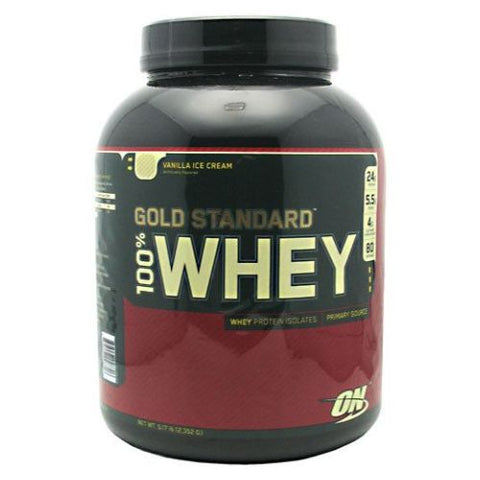 Optimum Nutrition, 100% Whey Gold, Vanilla  5.17 lb