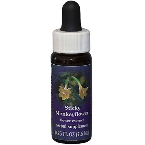 Flower Essence Services, Sticky Monkeyflower Dropper, 0.25 oz
