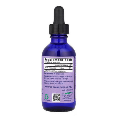 Eidon Ionic Minerals, Zinc Concentrate, 2 Oz