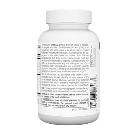 Source Naturals, Omega 3, 6, 9, 60 Softgels