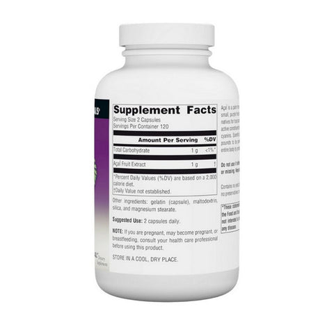 Source Naturals, Acai Extract, 500mg, 240 Caps