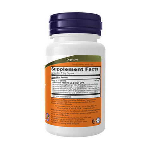 Now Foods, Probiotic-10, 25 Billion 50 Vcaps