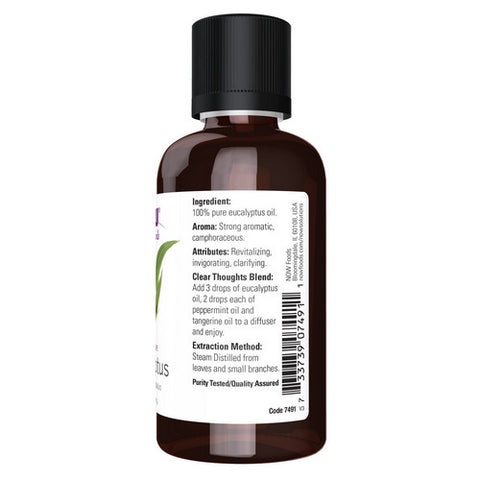 Now Foods, Eucalyptus Oil, 2 oz
