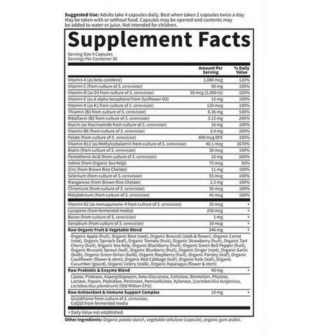 Garden of Life, Vitamin Code, 50 & Wiser Men's Formula 120 Caps