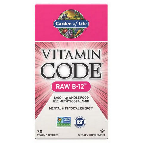Garden of Life, Vitamin Code Raw B-12, Raw B12 30 Caps