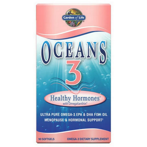 Garden of Life, Oceans 3, Healthy Hormones 90 Softgels
