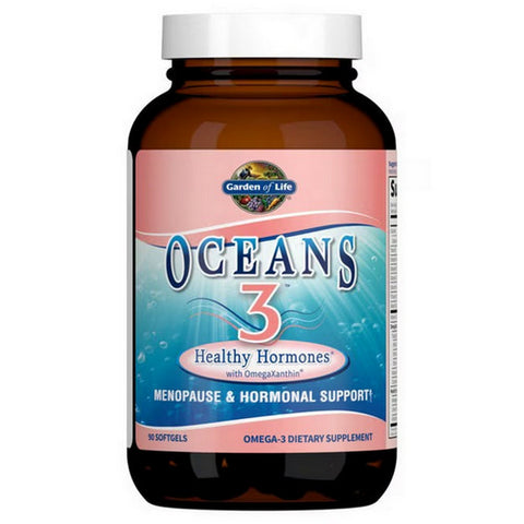 Garden of Life, Oceans 3, Healthy Hormones 90 Softgels