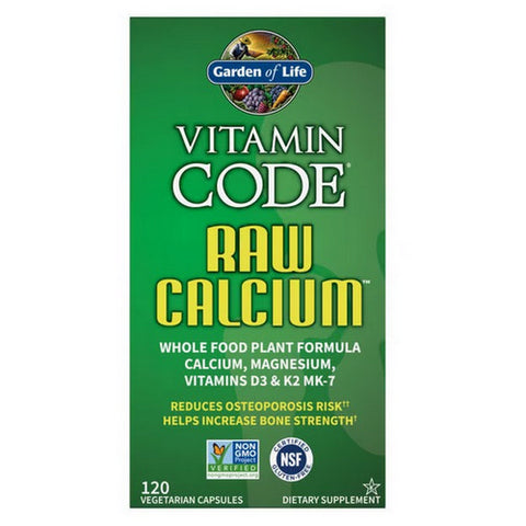 Garden of Life, Vitamin Code, Raw Calcium 120 Caps