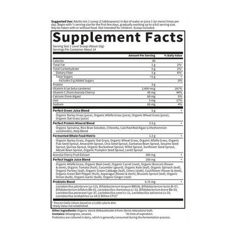 Garden of Life, Perfect Food, 140 grams