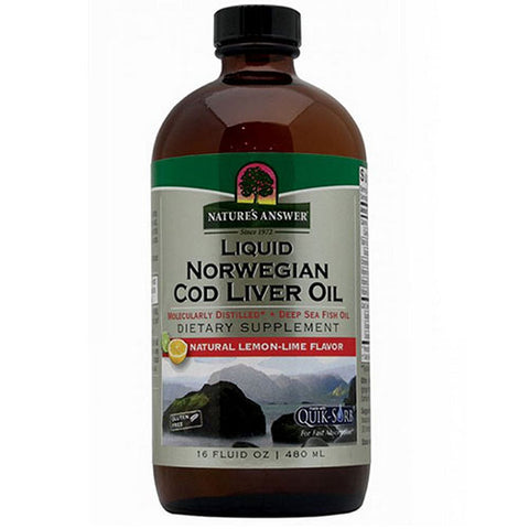 Nature's Answer, Cod Liver Oil, Lemon 16 oz