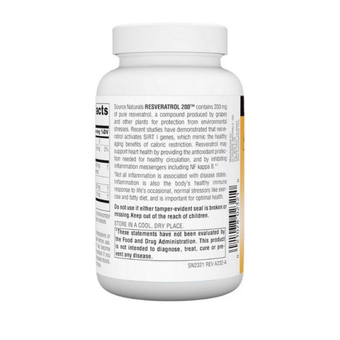 Source Naturals, Resveratrol, 200 mg, 120 Vcaps
