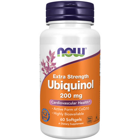 Now Foods, Ubiquinol Extra Strength, 200 mg, 60 Softgels