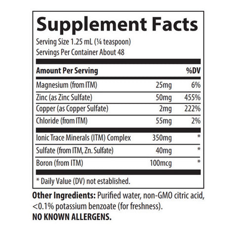 Trace Minerals, Ionic Zinc, 2 oz