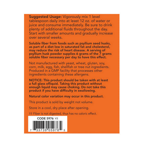 Now Foods, Psyllium Husk Powder, 12 lb