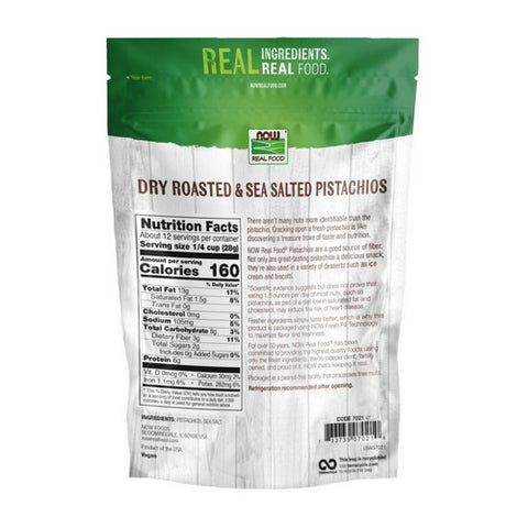 Now Foods, Pistachios Roasted and Salted, 12 oz