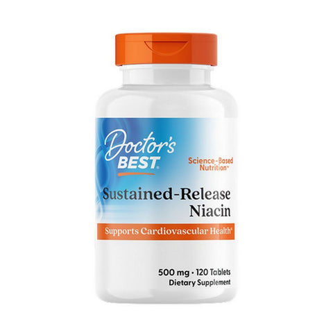 Doctors Best, Sustained-Release Niacin with Niaxtend, 500 mg, 120 Tablets