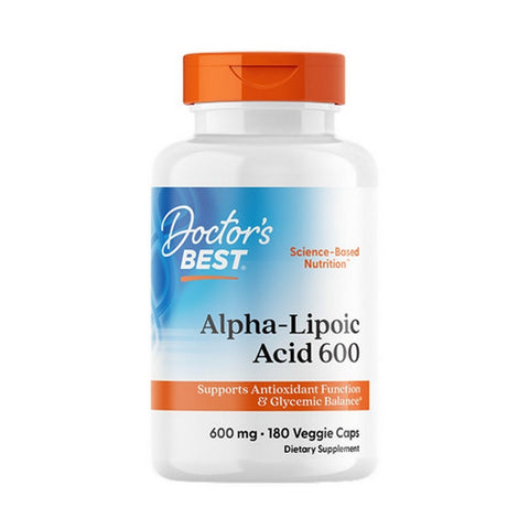 Doctors Best, Alpha Lipoic Acid, 600 Mg, 180 Veggie Caps